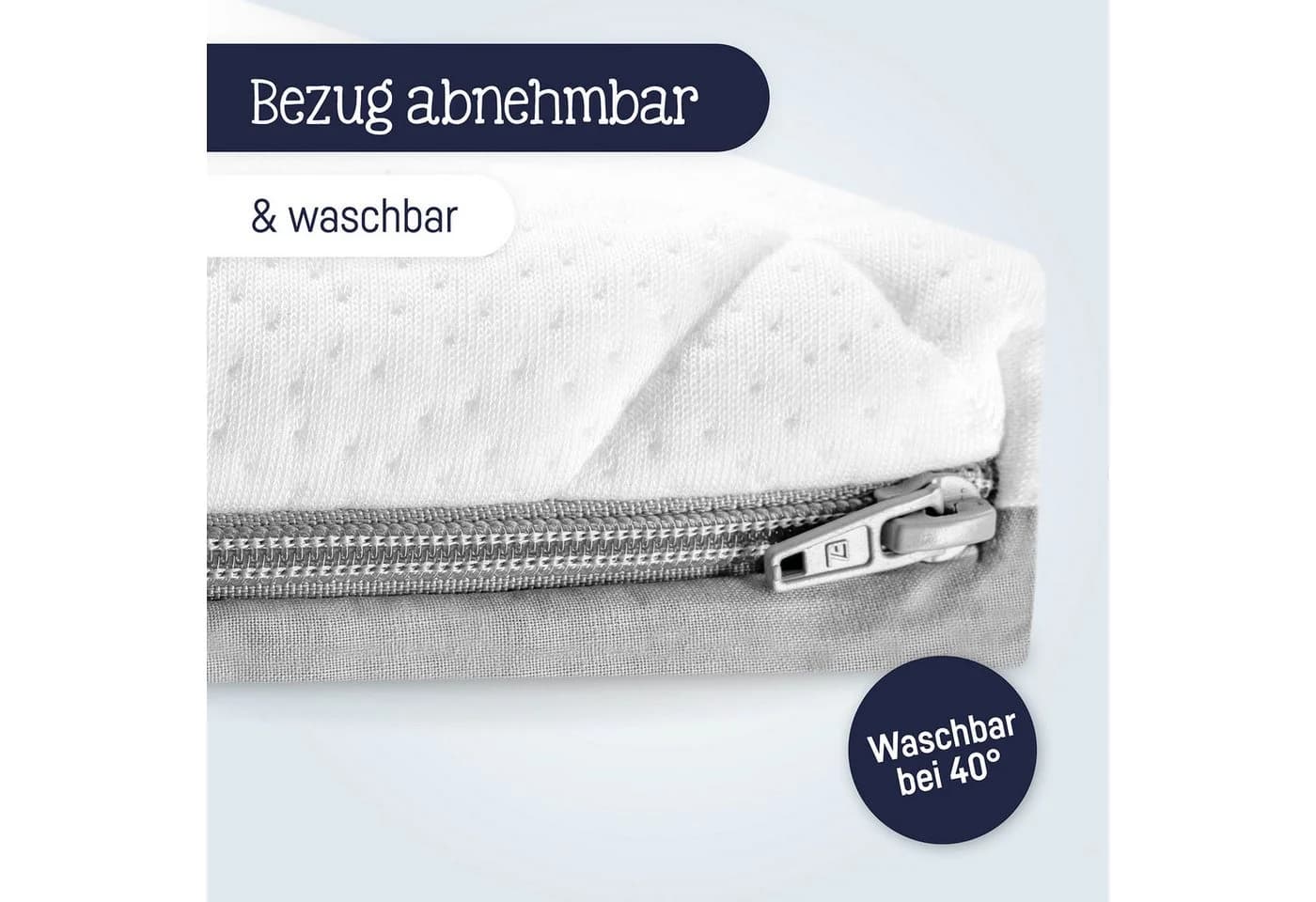 Julius Zöllner Kindermatratze Travelsoft Premium 120x60 cm Weiß - Bild 3