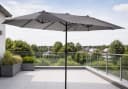 Leco Oval-Sonnenschirm Anthrazit Doppel-Sonnenschirm Bild 1
