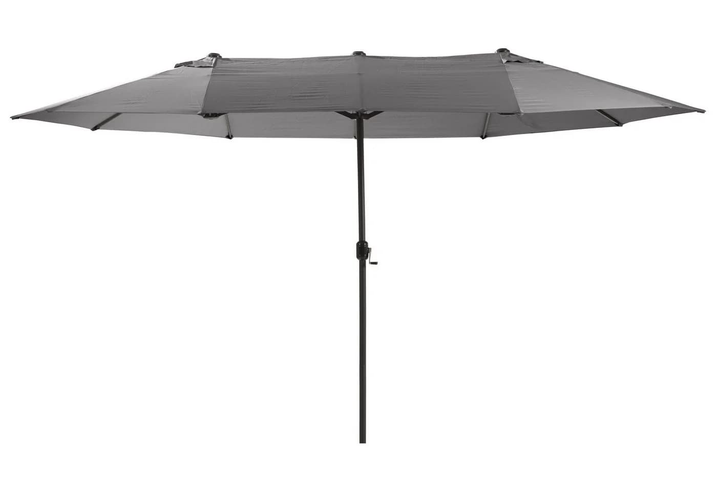 Leco Oval-Sonnenschirm Anthrazit Doppel-Sonnenschirm - Bild 4