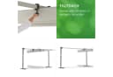 Leco Standmarkise WAVED 4x2,5 m Sonnenschutz Pavillon Lichtgrau Bild 1
