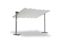 Leco Standmarkise WAVED 4x2,5 m Sonnenschutz Pavillon Lichtgrau Bild 2