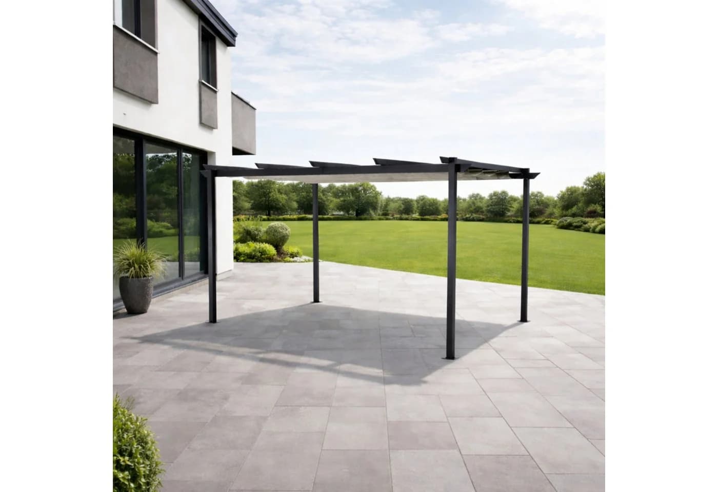 Leco Pergola Anthrazit Aluminium-Stahl - Bild 2