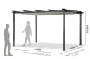 Leco Pergola Anthrazit Aluminium-Stahl Bild 4