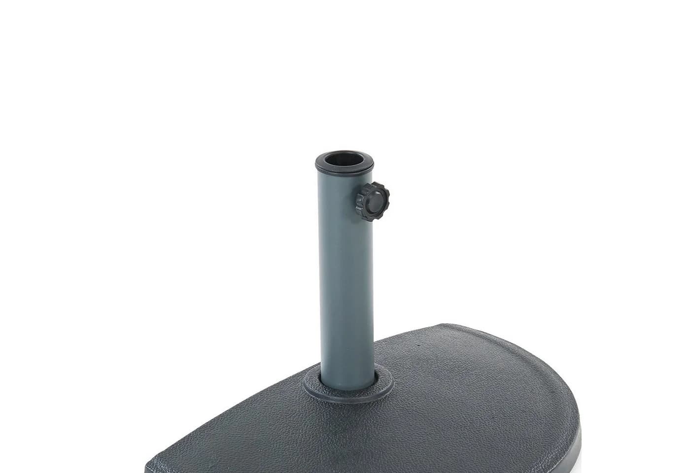 LECO Betonschirmständer halbrund Anthrazit/Schwarz - Bild 2