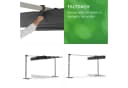 Leco Standmarkise Waved Faltbares Sonnendach Anthrazit Bild 1