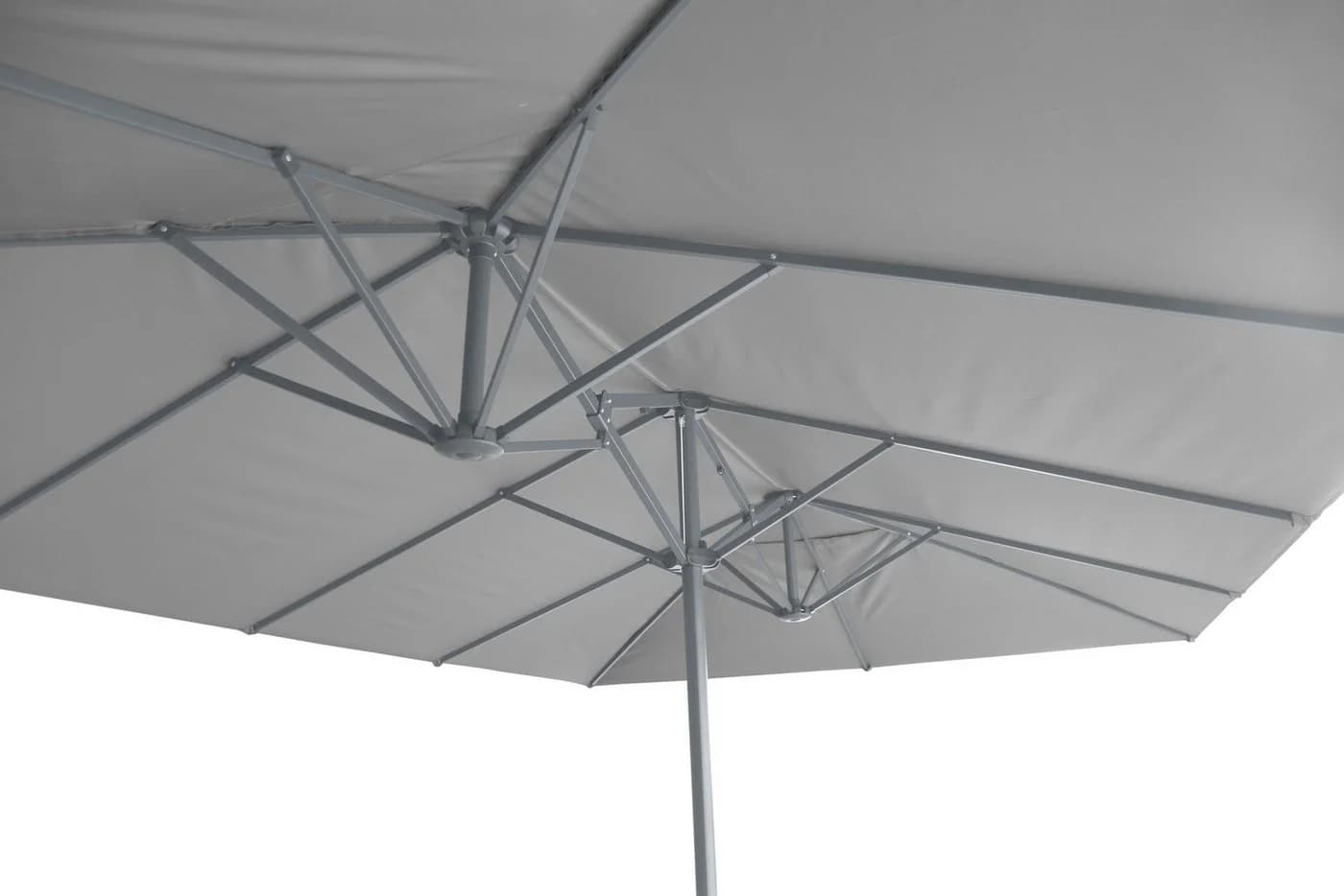 Leco Rechteckschirm Sonnenschirm Lichtgrau 460x270 cm - Bild 5