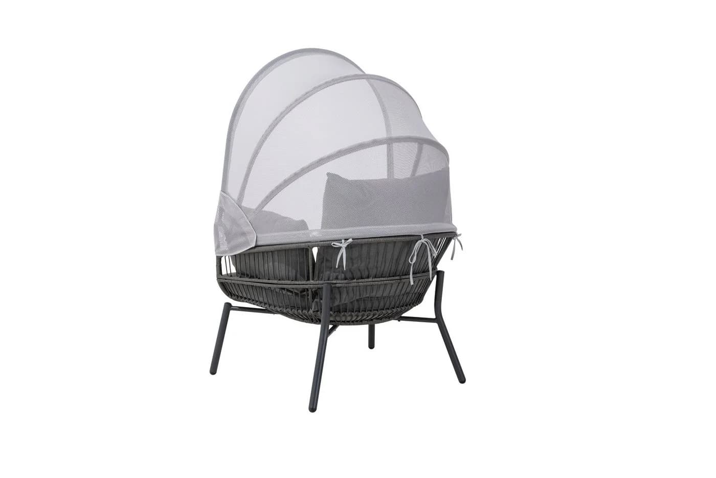 Leco Sessel mit Fußhocker Anthrazit - Bild 4