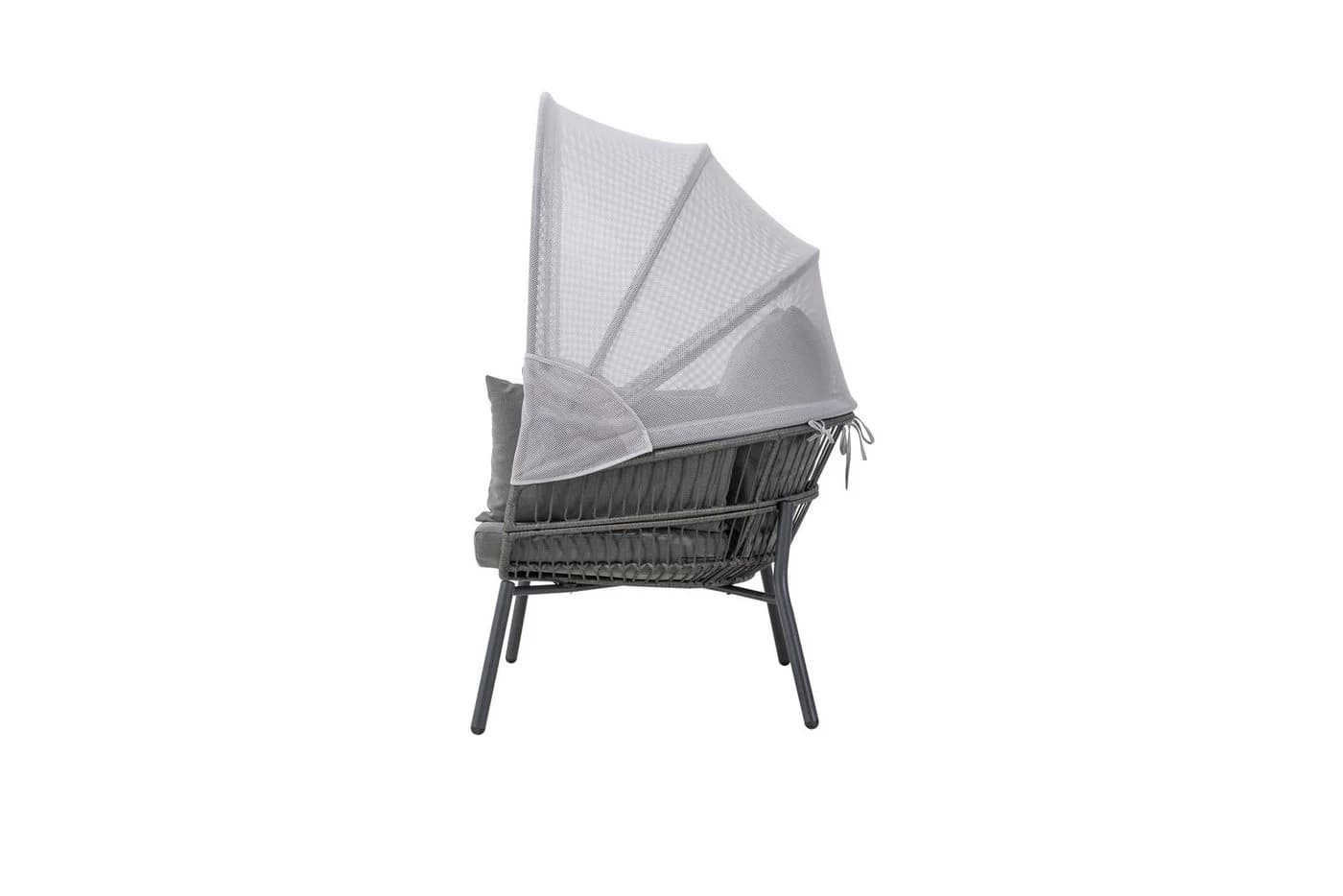 Leco Sessel mit Fußhocker Anthrazit - Bild 5
