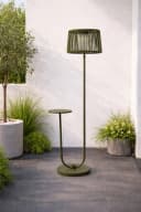 Leco LED Außen-Stehlampe mit Ablagetisch, Solar, Grün Bild 2
