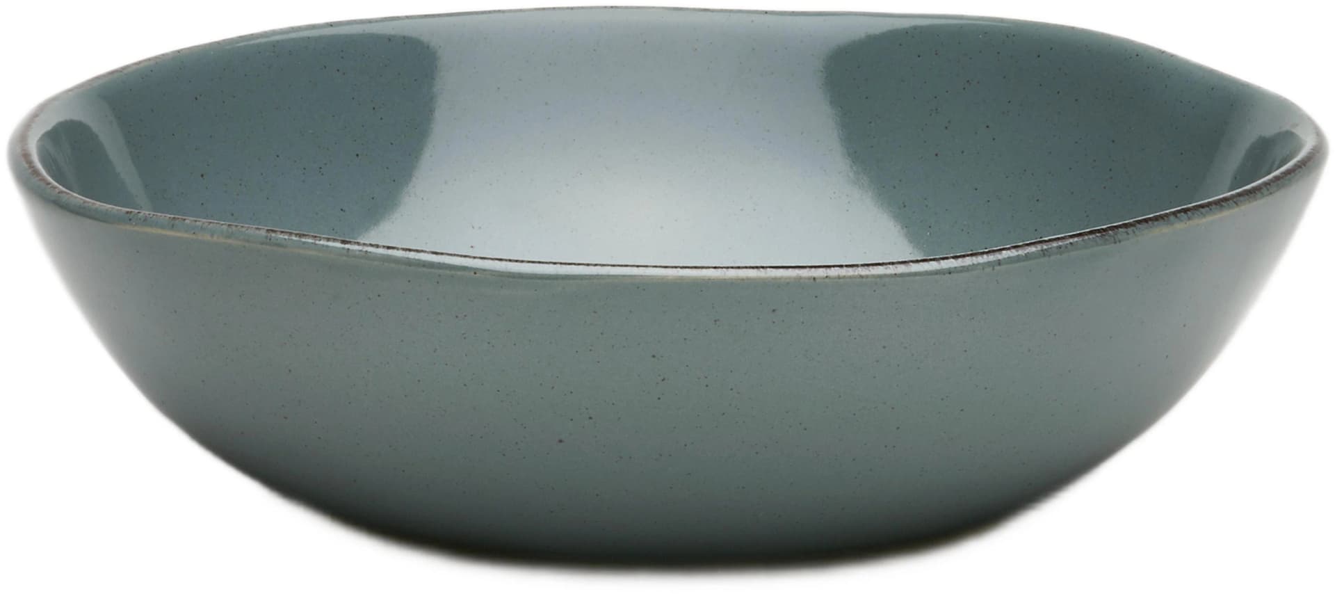 VAN WELL Pastateller Set Urban Grau 6-teilig Steinzeug