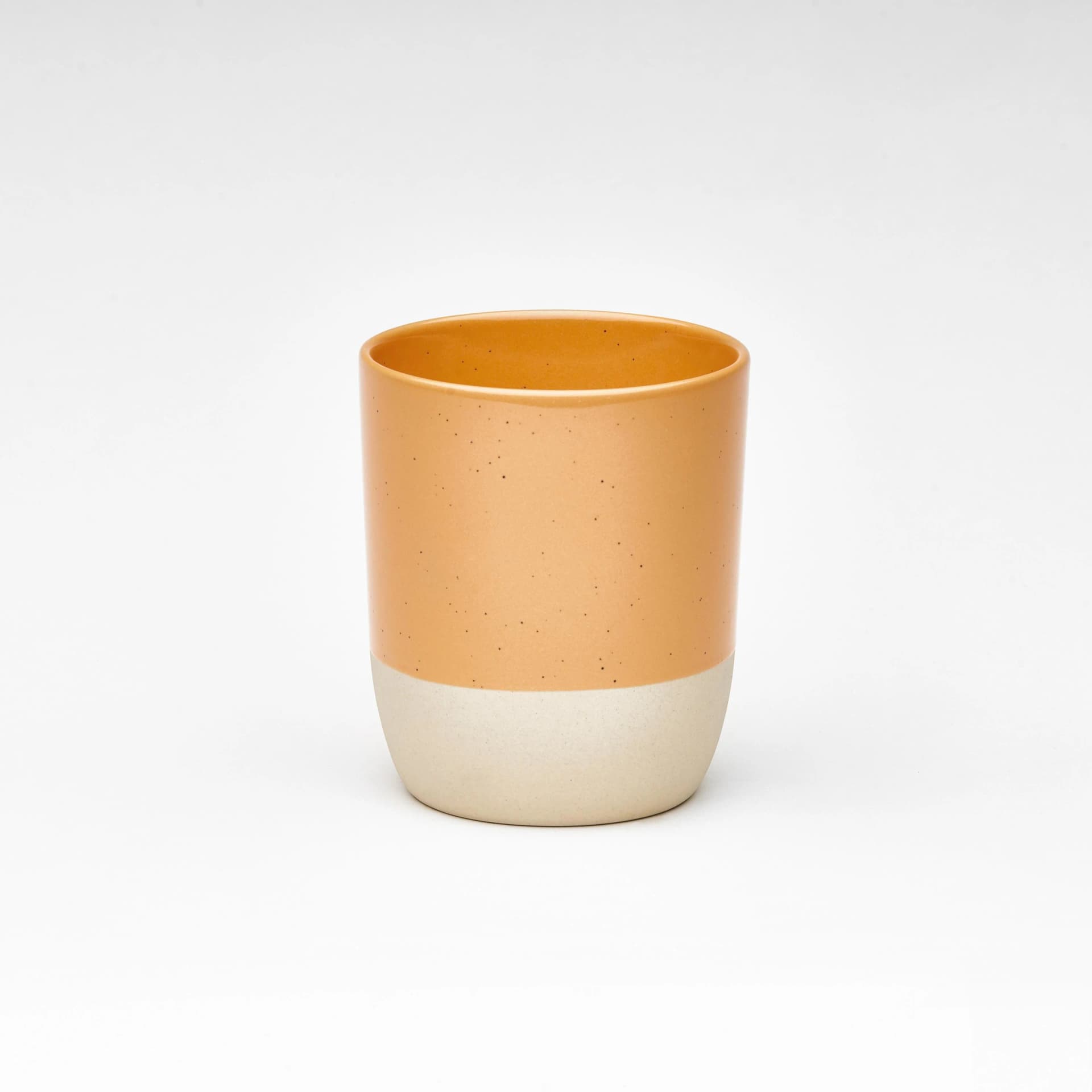 Becher DIP Steinzeug 310 ml Pfirsich/Beige