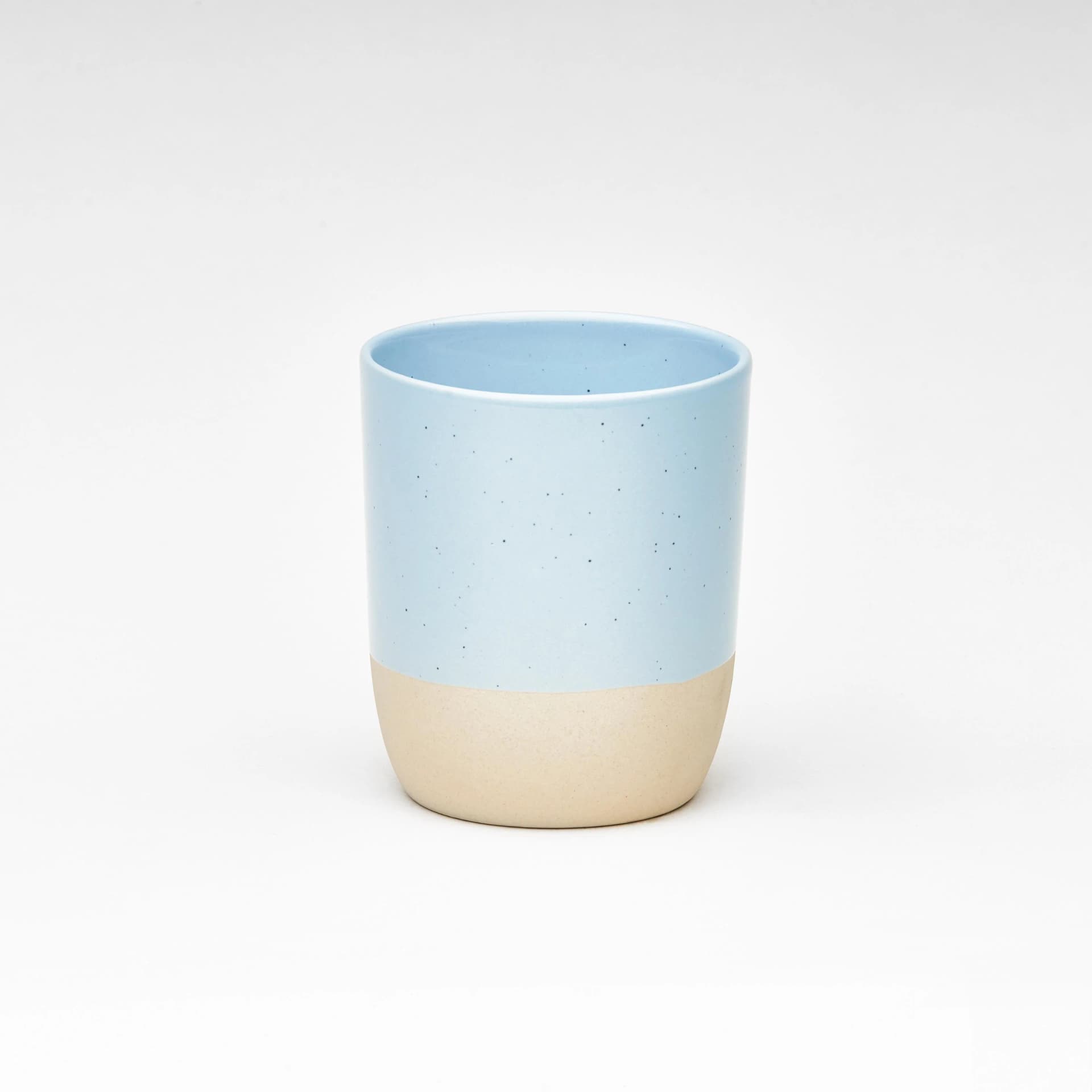 Becher DIP Steinzeug 310 ml Hellblau/Beige