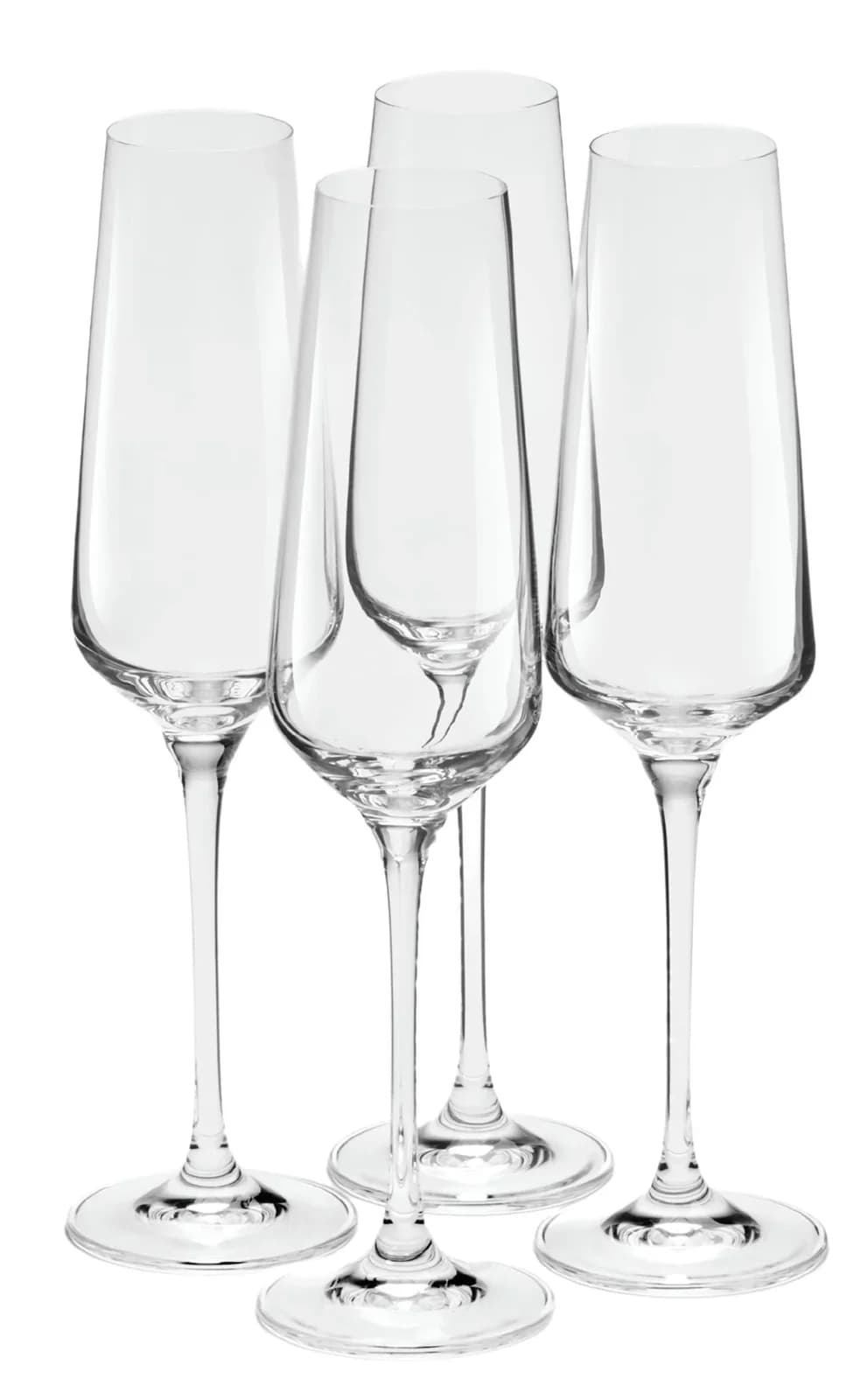 Van Well Sektgläser Ava 4er-Set 20 cl Kristallglas