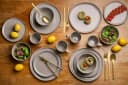 Van Well Salatschale Urban 29,5 cm Braun 2er Set Steinzeug Bild 3