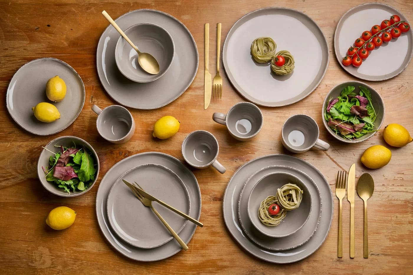 Van Well Salatschale Urban 29,5 cm Braun 2er Set Steinzeug - Bild 3