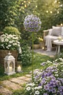 finehomegarden Gartenstecker Allium purple Metall ArtFerro Bild 1