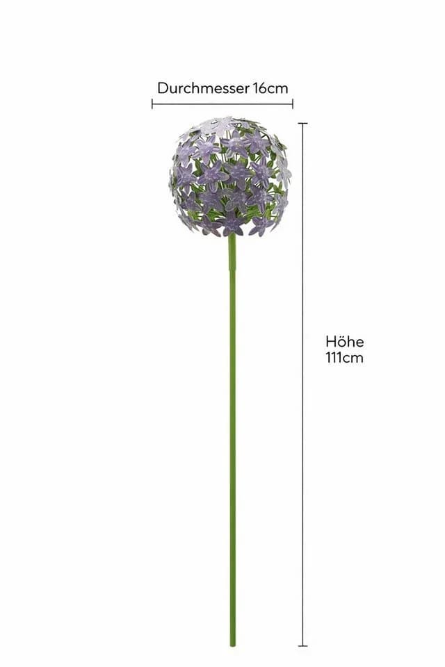 finehomegarden Gartenstecker Allium purple Metall ArtFerro - Bild 2