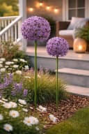 finehomegarden Gartenstecker Allium Metall dunkellila ArtFerro Bild 1