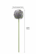 finehomegarden Gartenstecker Allium Purple Metall Bild 1