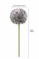 finehomegarden Gartenstecker Allium Purple Metall Bild 3