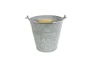finehomegarden Zink Eimer mit Henkel Grau Pflanzkübel Metall Bild 2