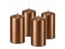 Wiedemann Kerzen Stumpenkerze 4er Set Adventskranzkerzen Bronze Bild 2