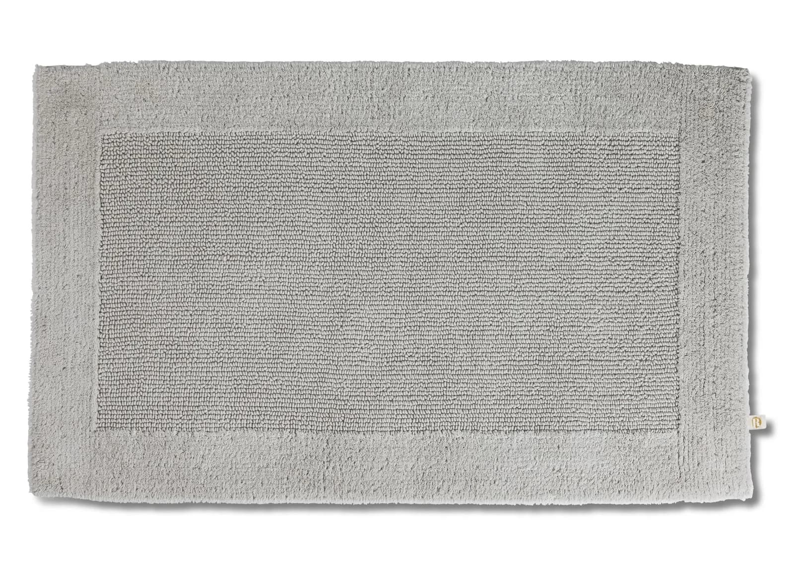 Badematte RHOMTUFT PRESTIGE Perlgrau Baumwolle
