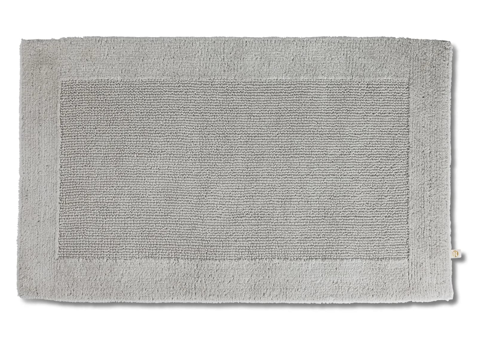 Badematte RHOMTUFT PRESTIGE Perlgrau Baumwolle