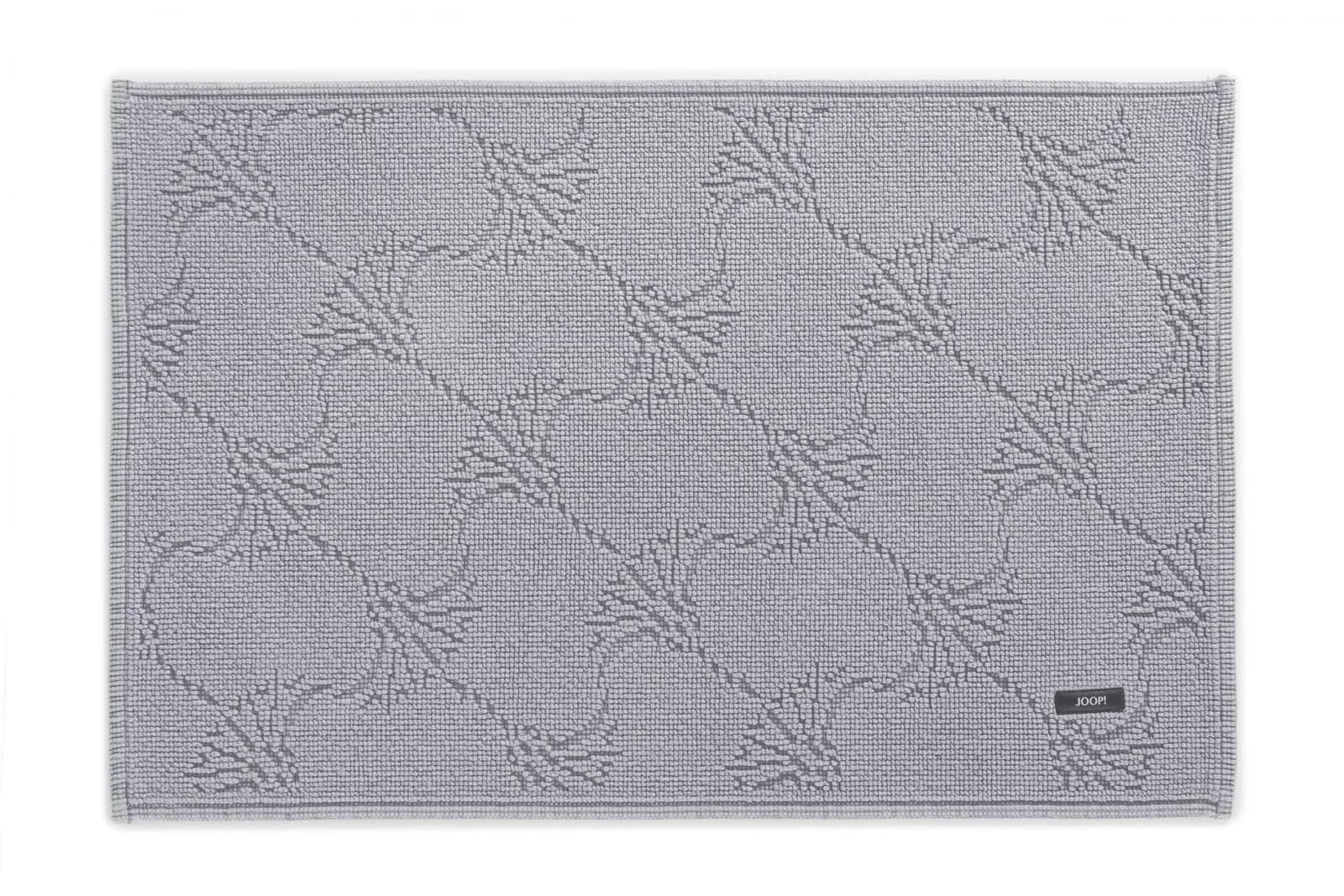 JOOP! Badematte NEW CORNFLOWER Hellgrau 100% Baumwolle