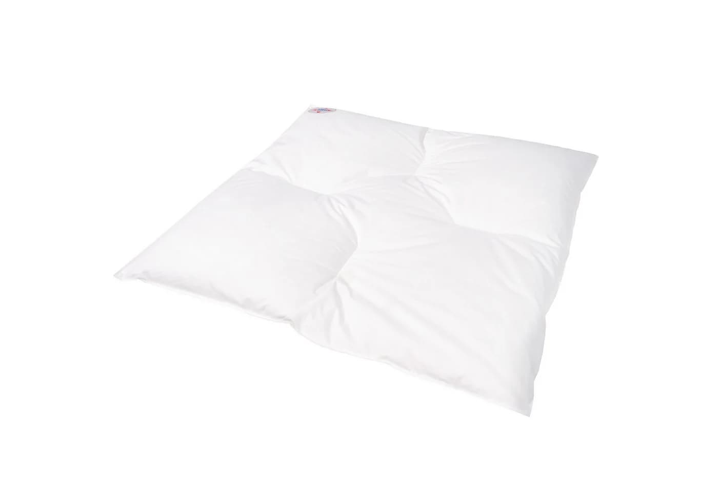 Babybettdecke aus Baumwolle mit Daunenfüllung, weiß, 80x80 cm - Bild 2