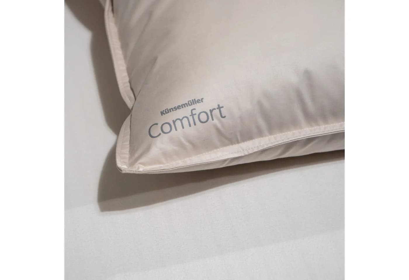 KÜNSEMÜLLER Daunenkissen Comfort 3-Kammer Weiß Baumwolle - Bild 4