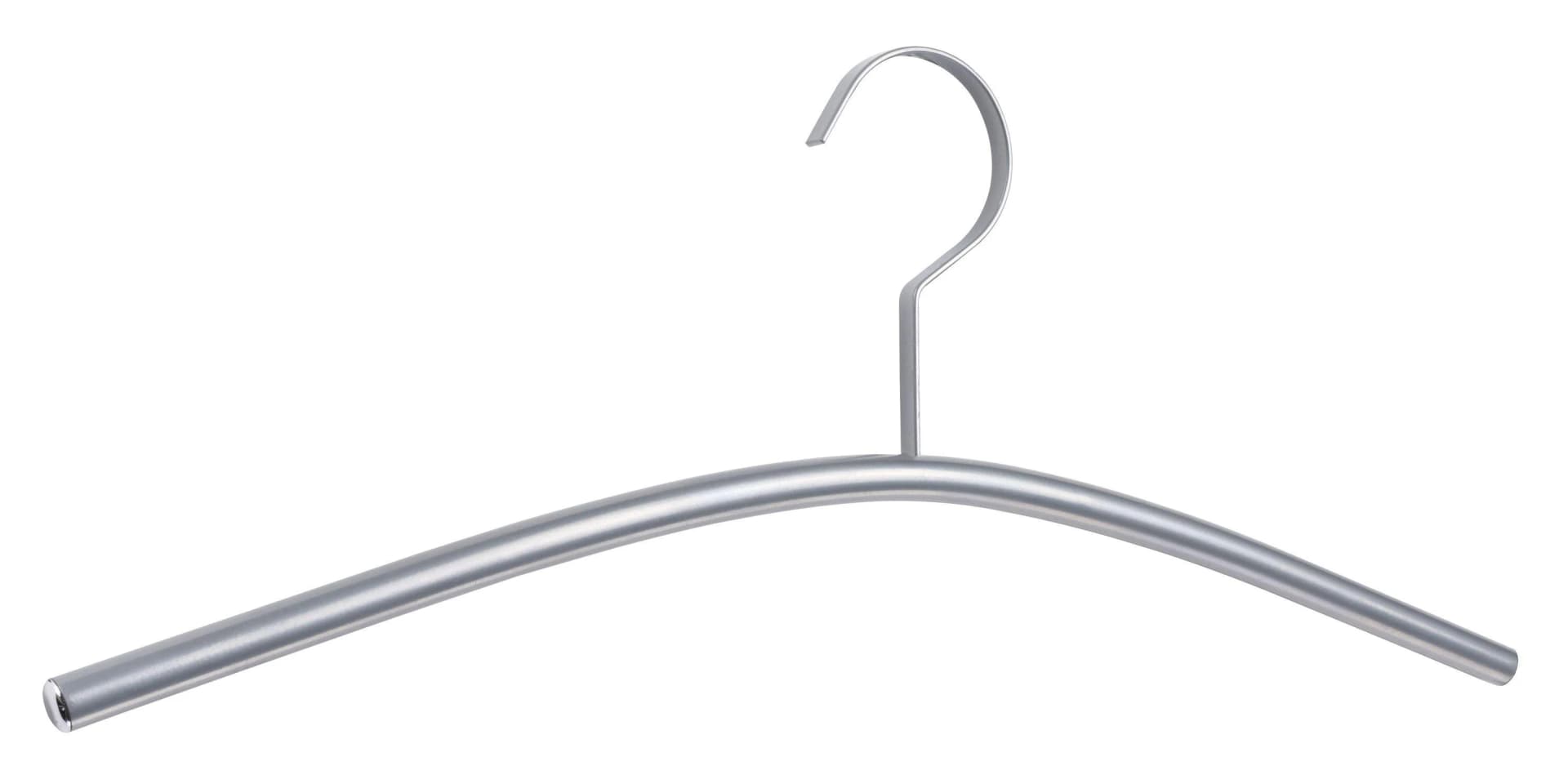 Kleiderbügel PIATTO Stahlrohr Aluminium-Optik