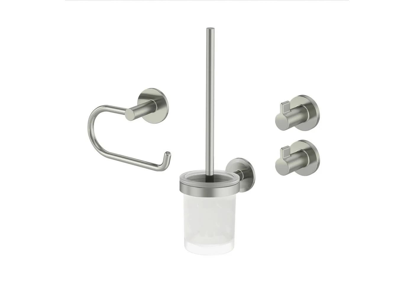 Lenz Badaccessoire-Set HYGGE 4-teilig Nickel-Optik - Bild 2