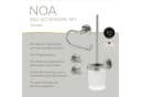 Lenz Badaccessoire-Set HYGGE 4-teilig Nickel-Optik Bild 3