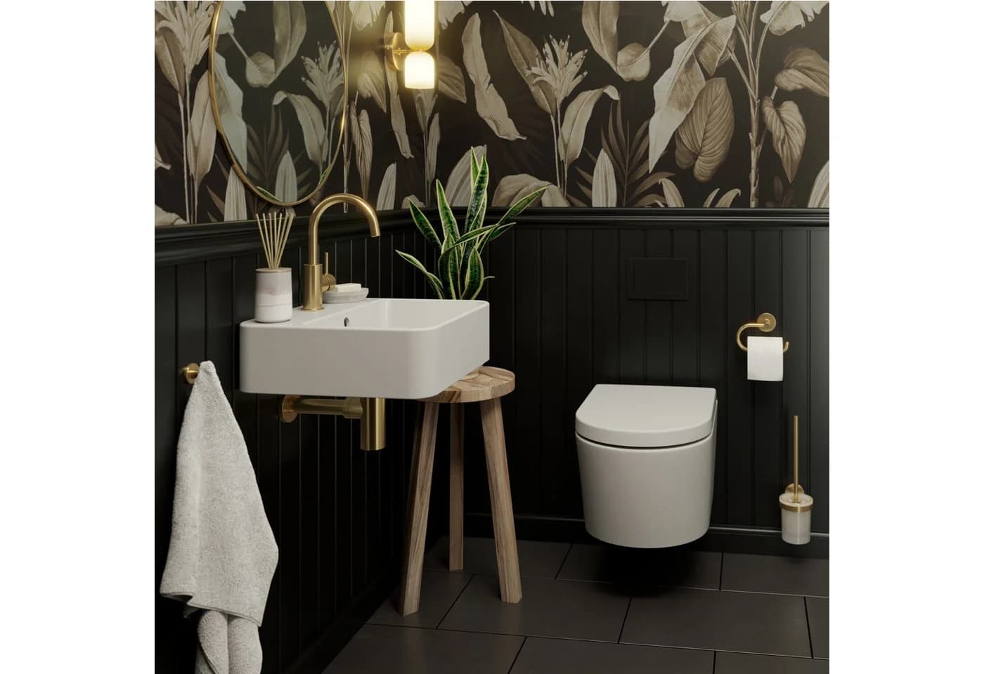 Lenz Toilettenpapierhalter HYGGE Gold