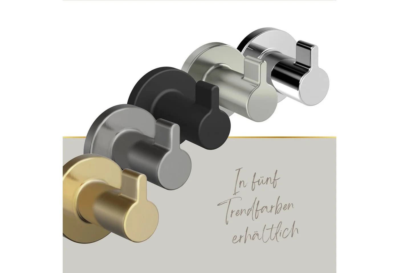 Lenz Handtuchhaken HYGGE Gold 2er-Set - Bild 5