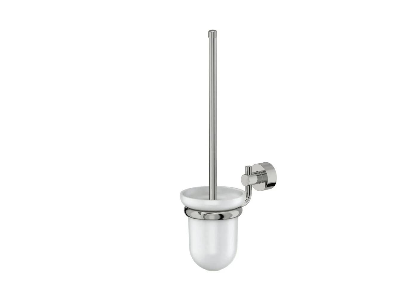 Lenz WC-Garnitur PISA WC-Bürste mit Halterung Chrom Glas