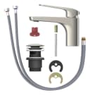Lenz Waschtischarmatur INOA inkl. Easy Pop-Up-Ventil Edelstahl Grau Bild 4