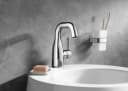 Lenz Waschtischarmatur POLA mit Easy Clean Pop-Up Ventil silber Bild 1