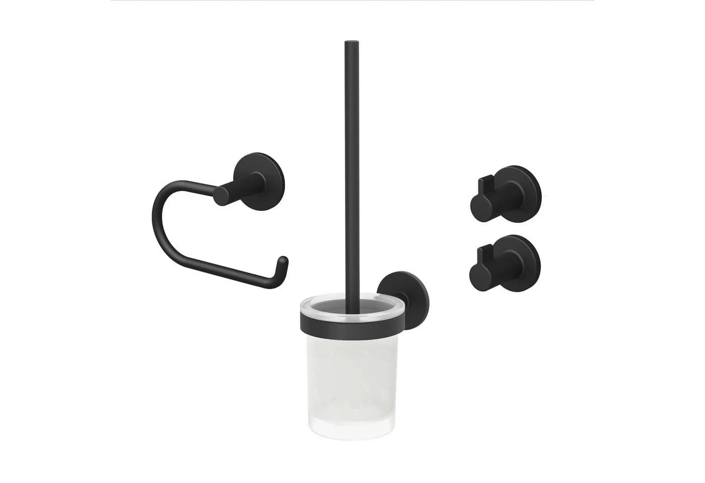 Lenz Badaccessoire-Set HYGGE 4-teilig Schwarz-Matt - Bild 2