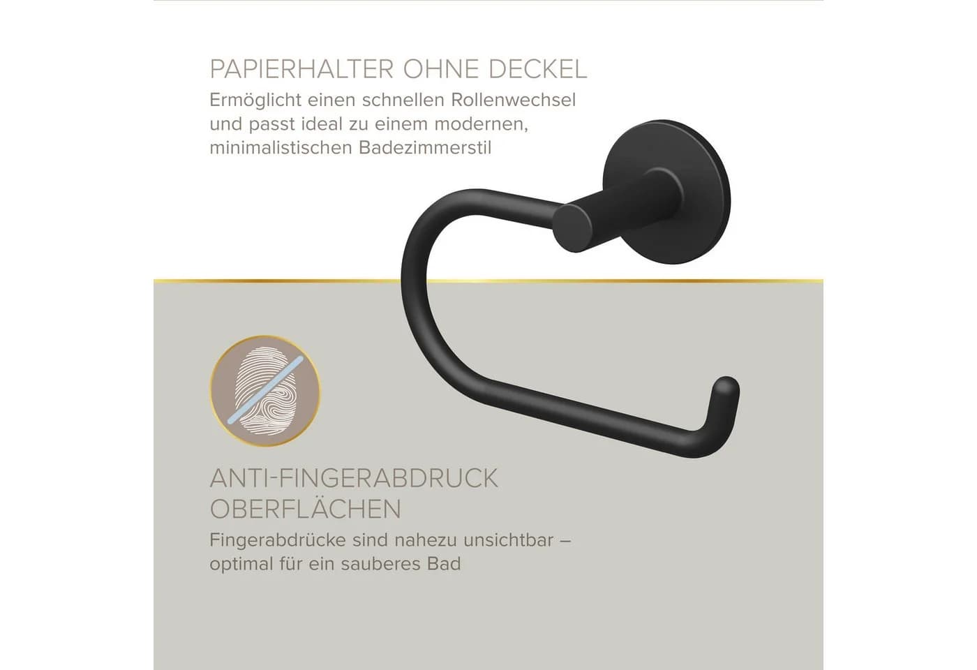 Lenz Badaccessoire-Set HYGGE 4-teilig Schwarz-Matt - Bild 4