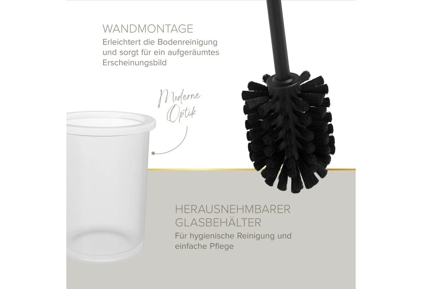 Lenz Badaccessoire-Set HYGGE 4-teilig Schwarz-Matt - Bild 5