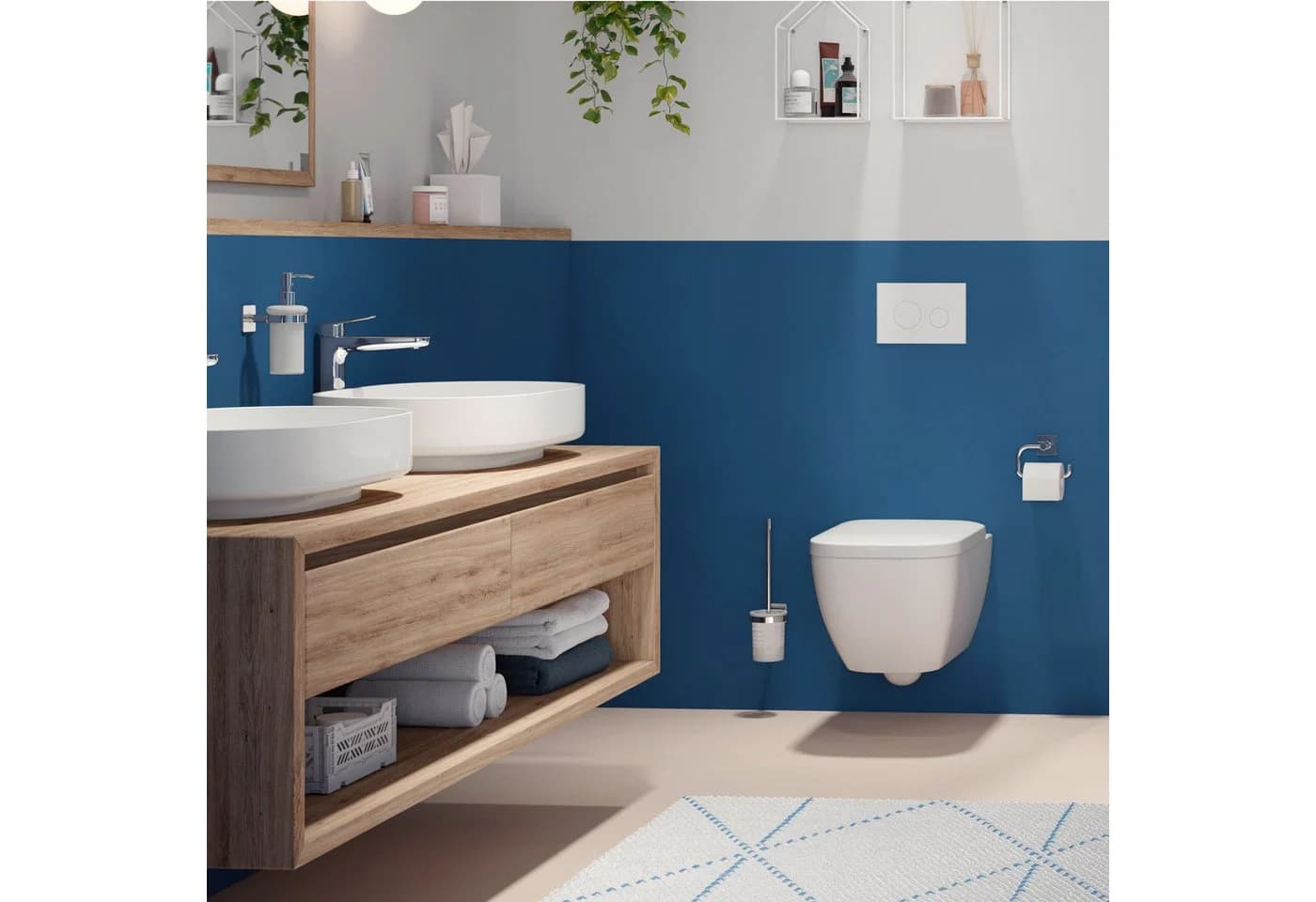 Lenz Toilettenpapierhalter VARO mit Deckel Chrom