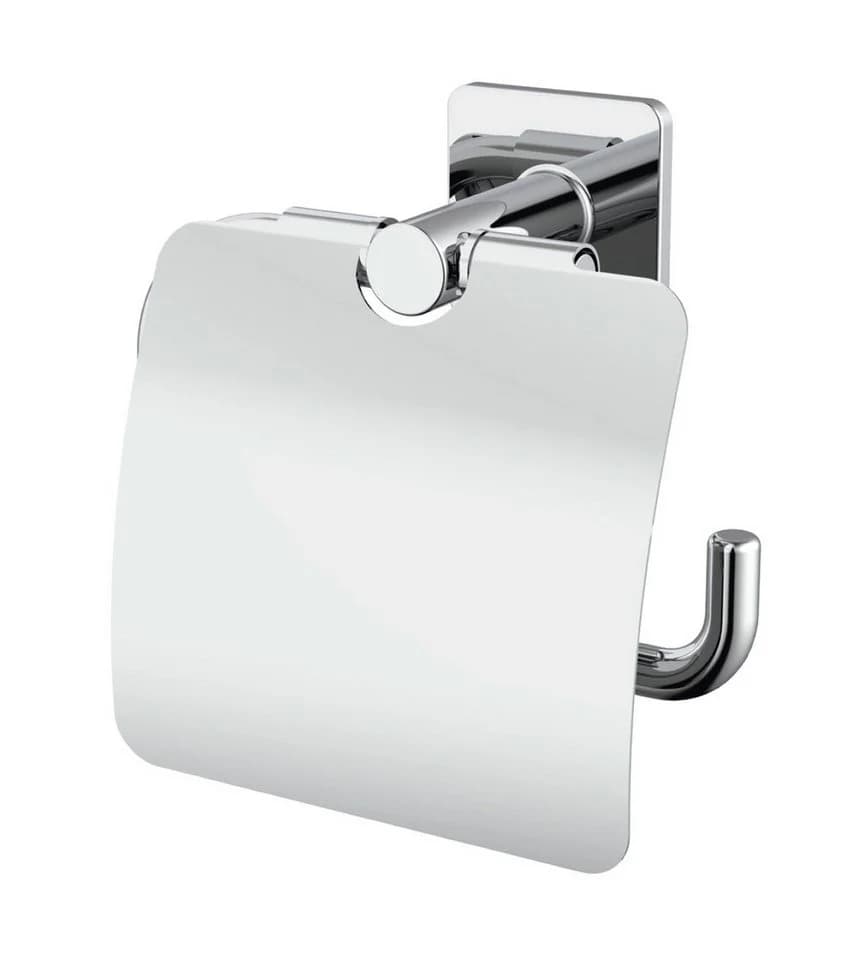 Lenz Toilettenpapierhalter VARO mit Deckel Chrom - Bild 2