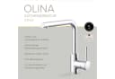 Lenz Küchenarmatur OLINA 360° Schwenkbar Chrom Bild 3