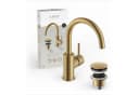 Lenz Waschtischarmatur MOANA Gold 360° schwenkbar Bild 2