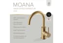 Lenz Waschtischarmatur MOANA Gold 360° schwenkbar Bild 3