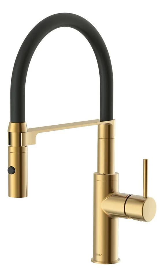 Lenz Küchenarmatur NALU Gold Flexible Pendelbrause 2 Strahlarten - Bild 2