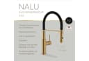 Lenz Küchenarmatur NALU Gold Flexible Pendelbrause 2 Strahlarten Bild 3