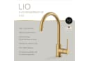 Lenz Küchenarmatur LIO Gold 360° Schwenk Wassersparfunktion Bild 3